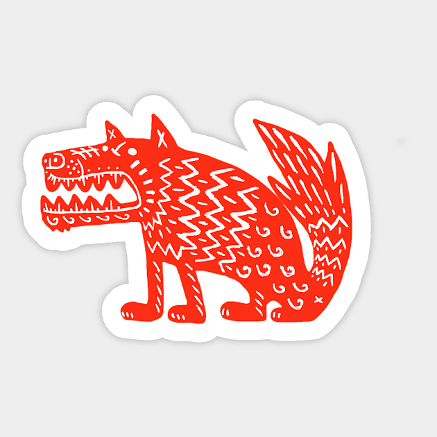 Le Chien Sticker by WAC1